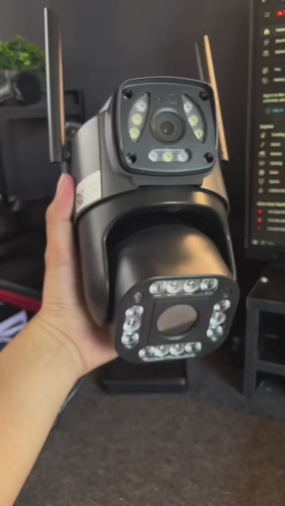 Camara De Vigilancia Doble Lente